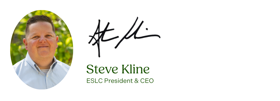 Steve Kline's signature and headshot