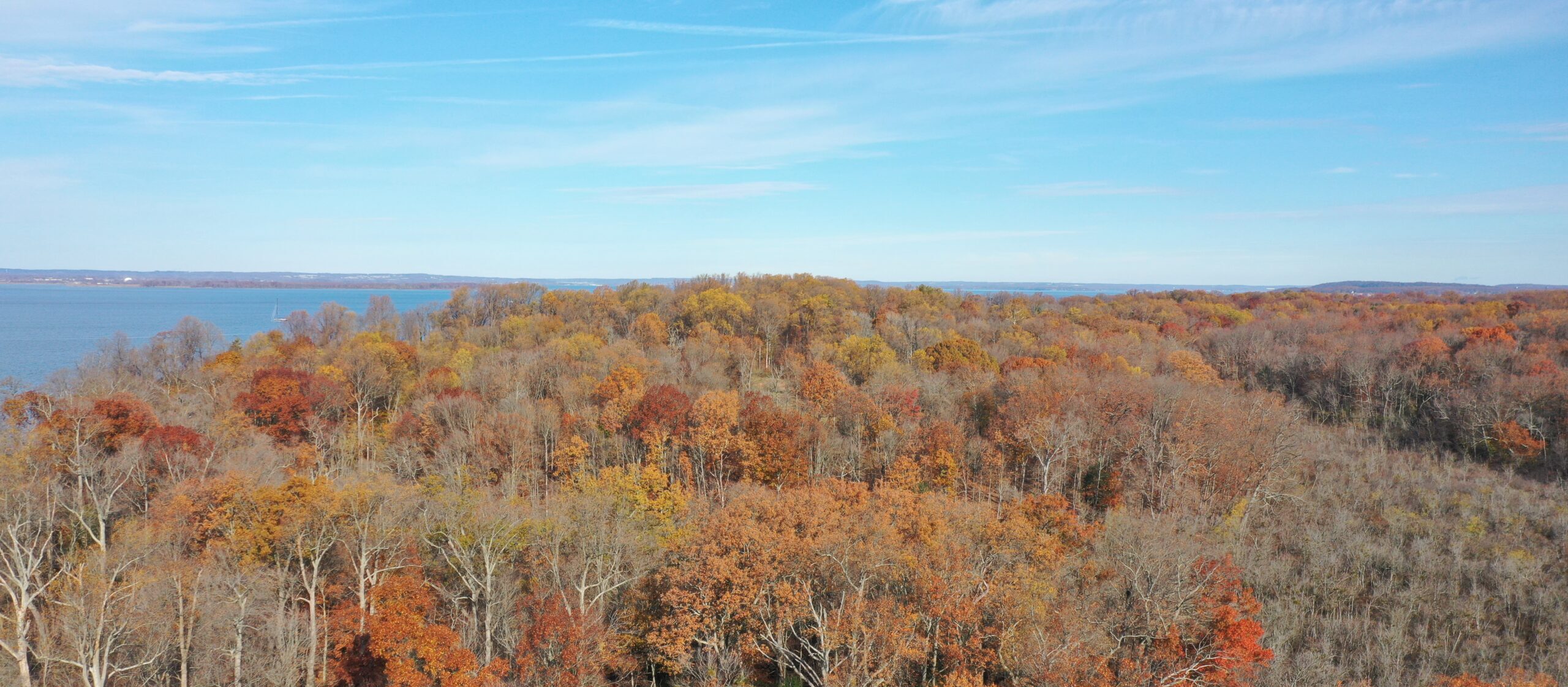 Aerial view of Camp Grove Point in Cecil County